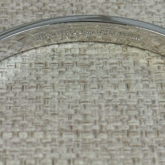 Kate Spade Black Gold Silver Glitter Bangle Bracelets Set of 3 - Picture 4 of 5